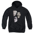 Harry Potter Villian Heads Kids Youth Hoodie Black Officially Licensed