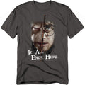 Harry Potter It All Ends Here Mens T Shirt Charcoal Officially Licensed