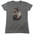 Harry Potter It All Ends Here Womens T Shirt Charcoal Officially Licensed