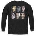Harry Potter Horizontal Heads Long Sleeve Kids Youth T Shirt Black Officially Licensed