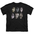 Harry Potter Horizontal Heads Kids Youth T Shirt Black Officially Licensed
