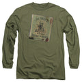 Harry Potter Beedle The Bard Mens Long Sleeve Shirt Military Green Officially Licensed Officially Licensed