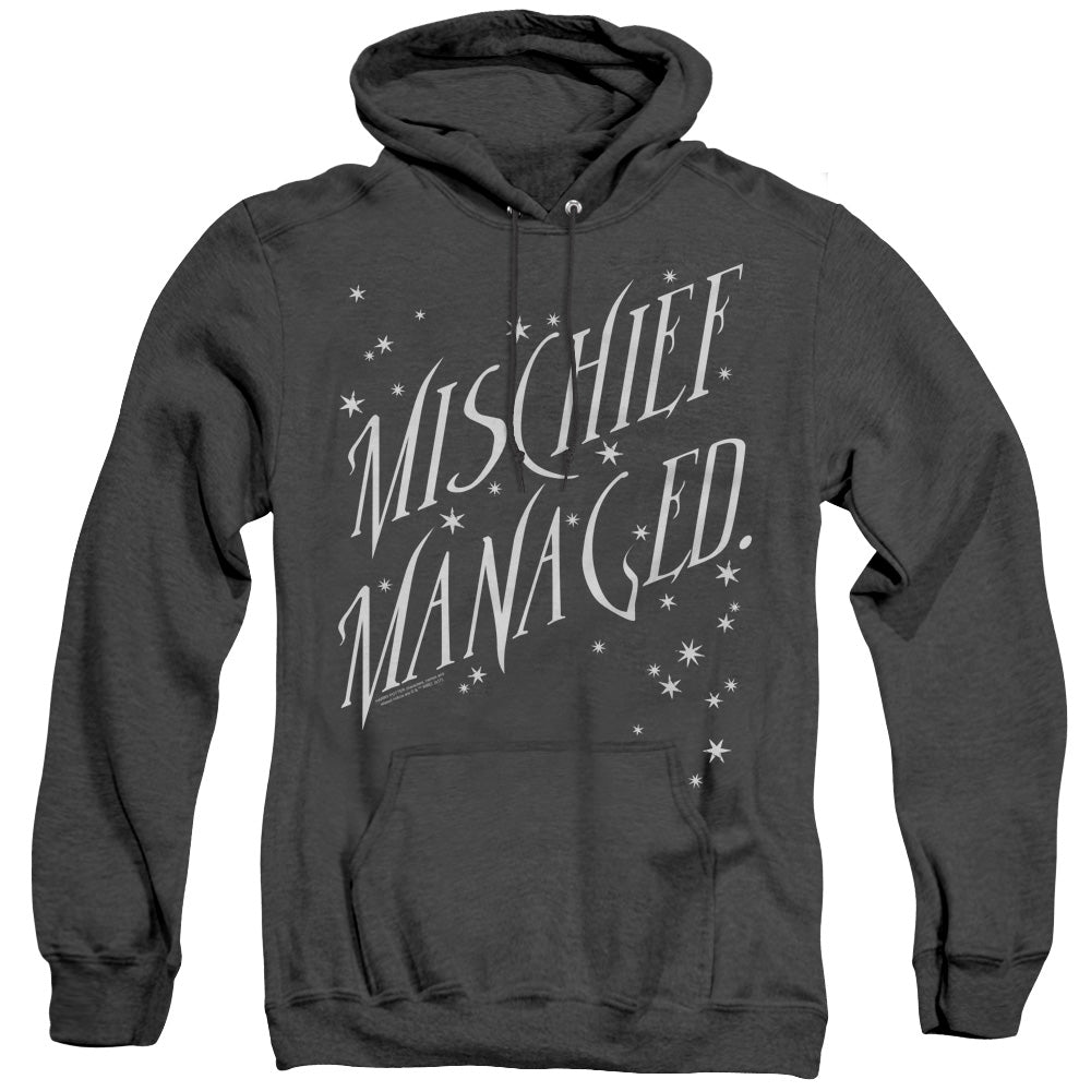 Harry Potter Mischief Managed 4 Heather Mens Hoodie Black Officially Licensed