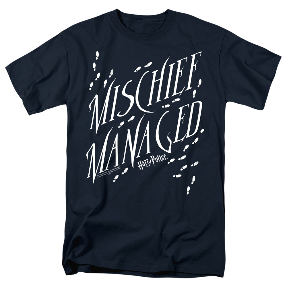 Harry Potter Mischief Managed 4 Mens T Shirt Black Officially Licensed