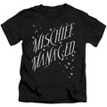 Harry Potter Mischief Managed 4 Juvenile Kids Youth T Shirt Black Officially Licensed