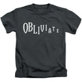 Harry Potter Obliviate Juvenile Kids Youth T Shirt Charcoal Officially Licensed