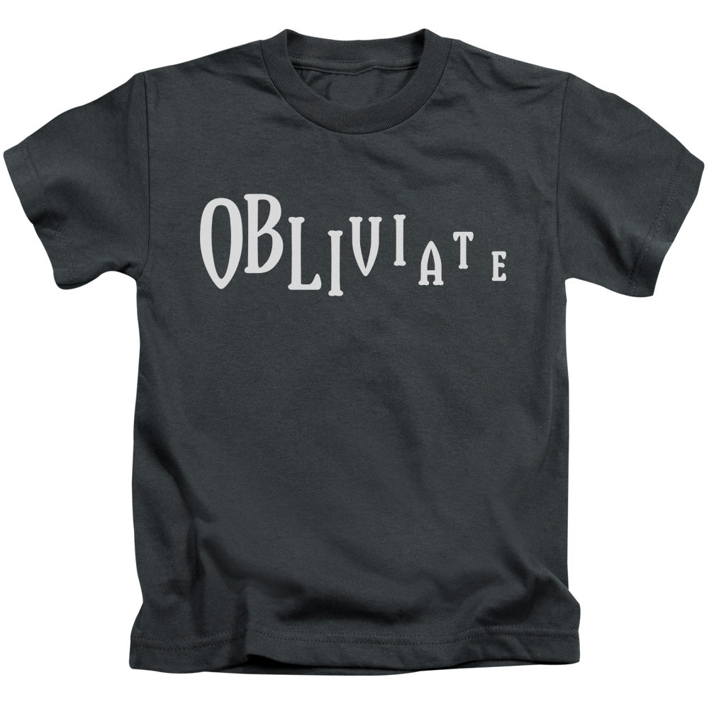 Harry Potter Obliviate Juvenile Kids Youth T Shirt Charcoal Officially Licensed