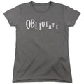 Harry Potter Obliviate Womens T Shirt Charcoal Officially Licensed