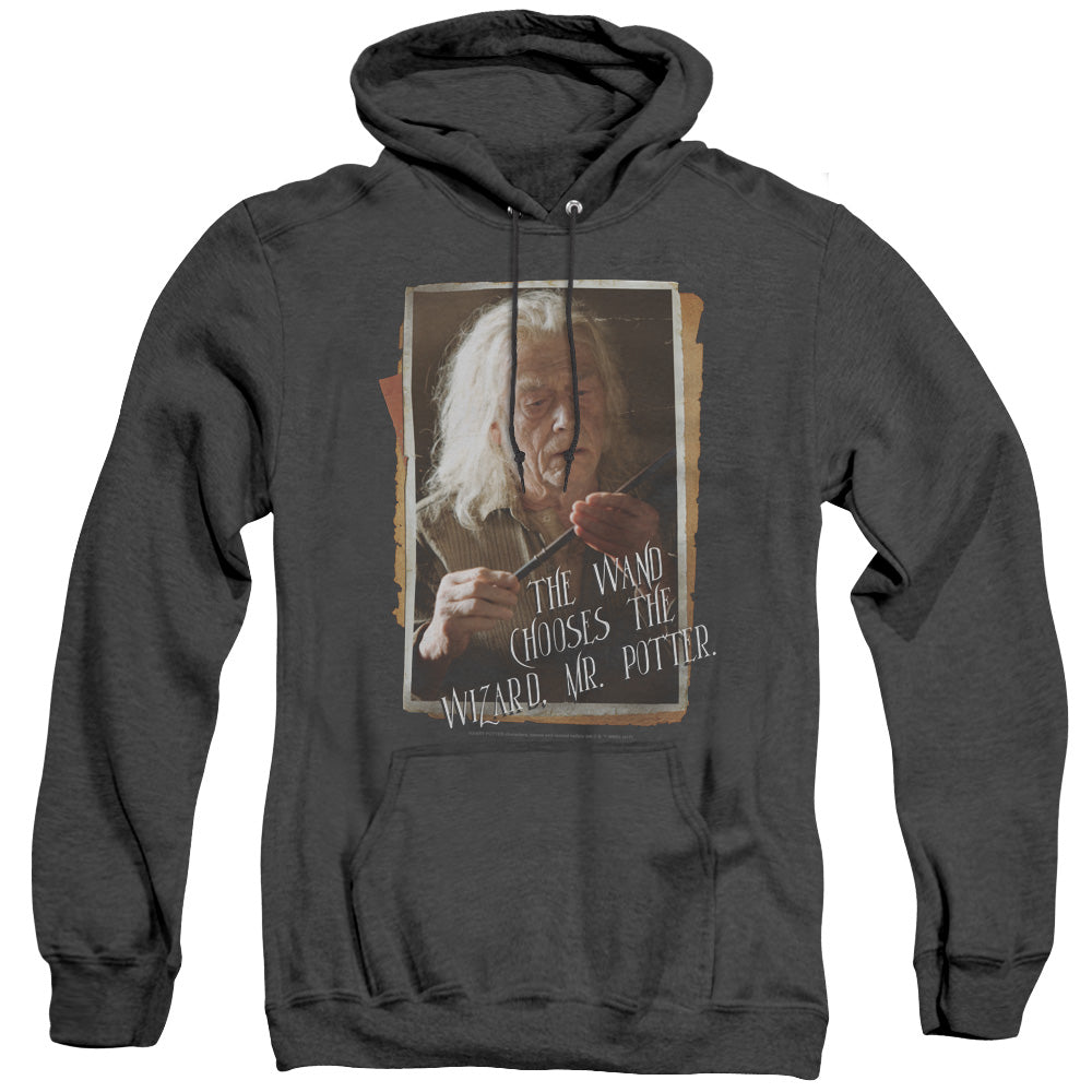 Harry Potter Olivander Heather Mens Hoodie Black Officially Licensed