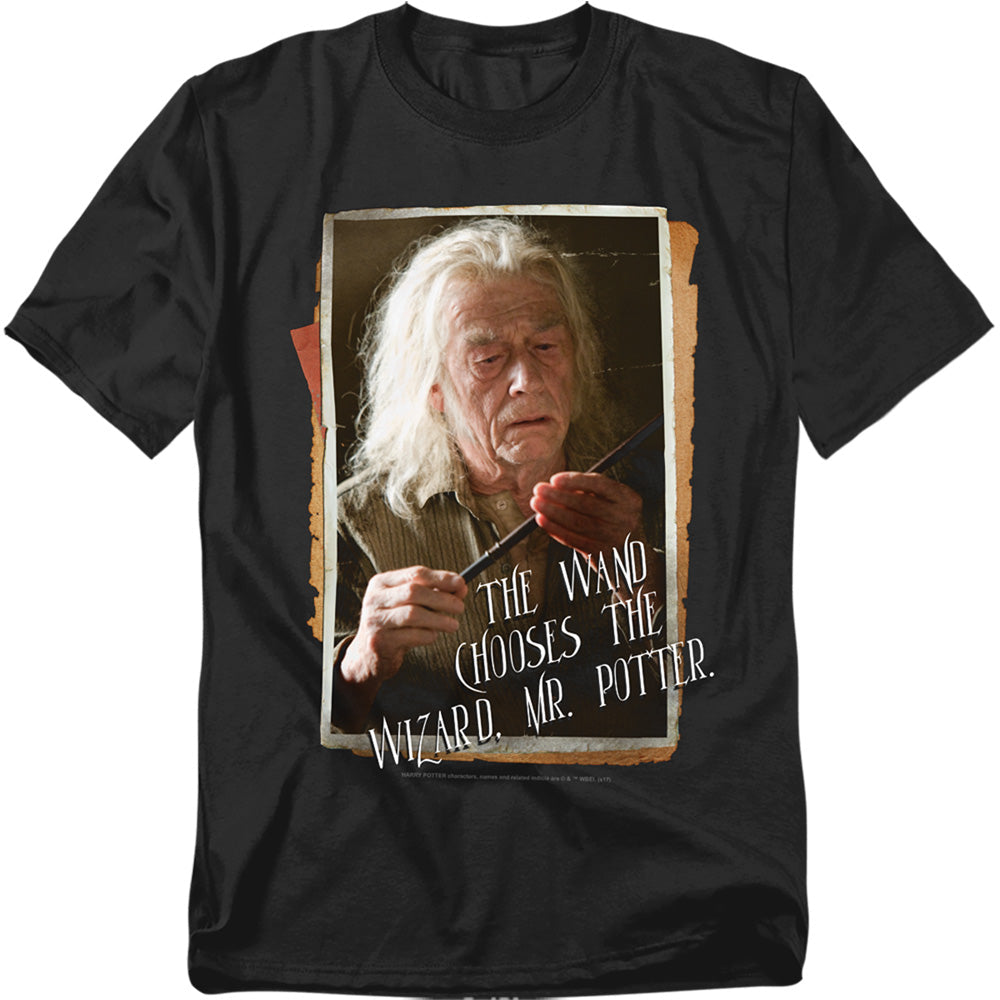 Harry Potter Olivander Mens T Shirt Black Officially Licensed