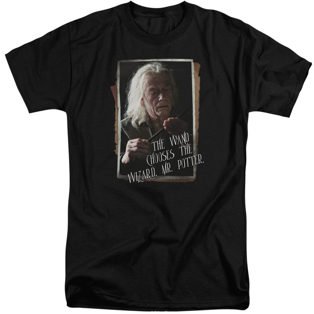 Harry Potter Olivander Mens Tall T Shirt Black Officially Licensed