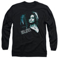 Harry Potter Bellatrix Closeup Mens Long Sleeve Shirt Black Officially Licensed Officially Licensed