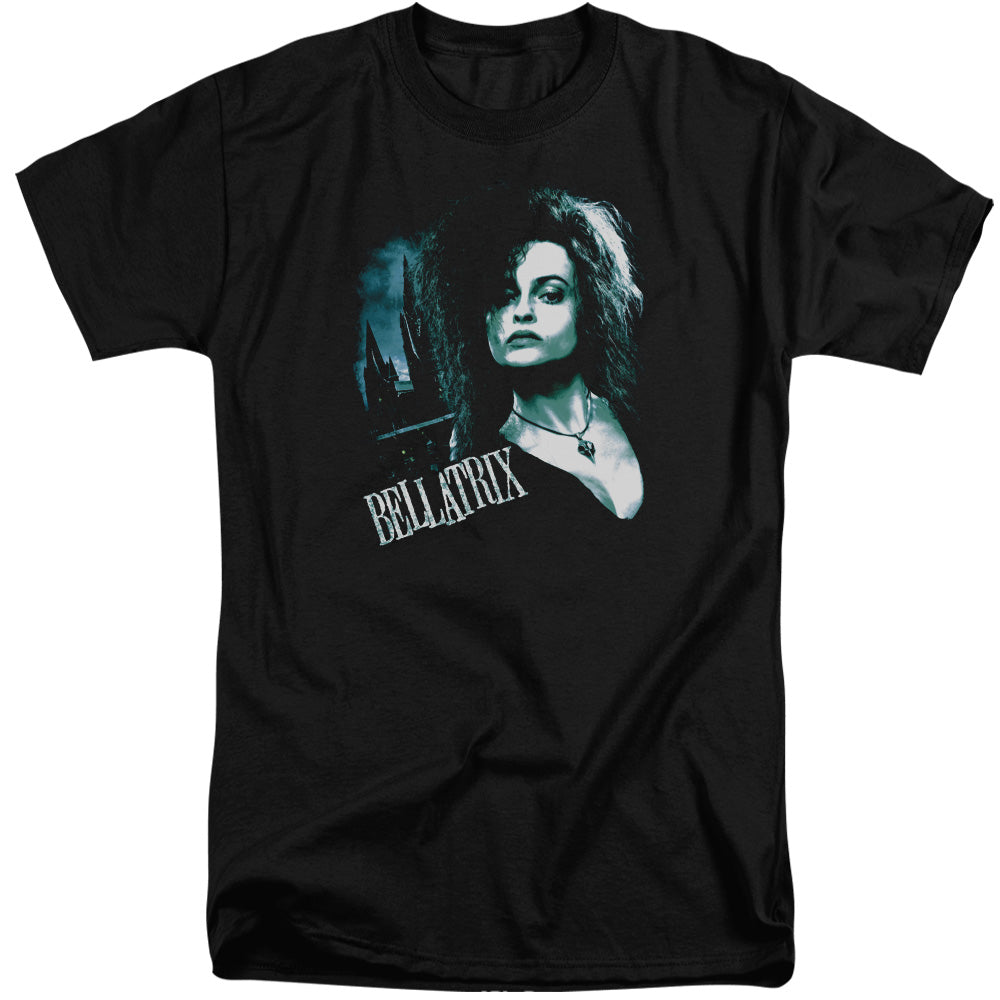 Harry Potter Bellatrix Closeup Mens Tall T Shirt Black Officially Licensed