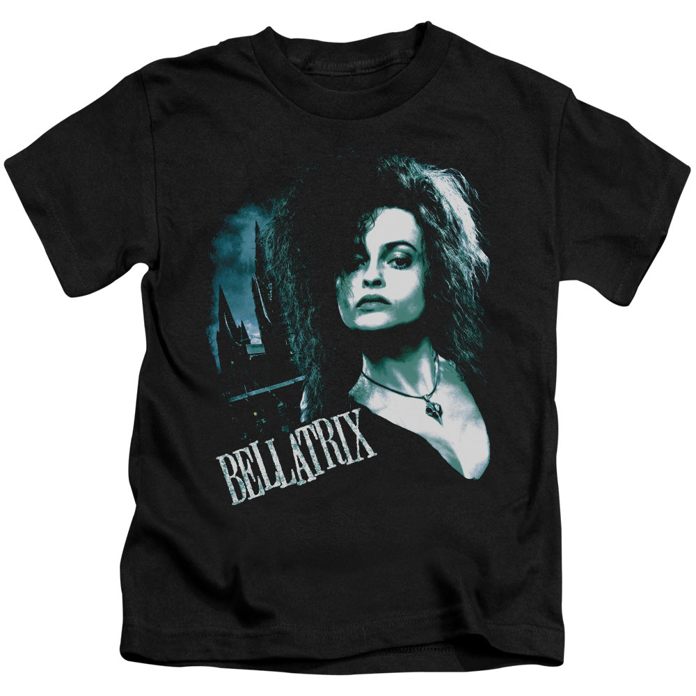 Harry Potter Bellatrix Closeup Juvenile Kids Youth T Shirt Black Officially Licensed