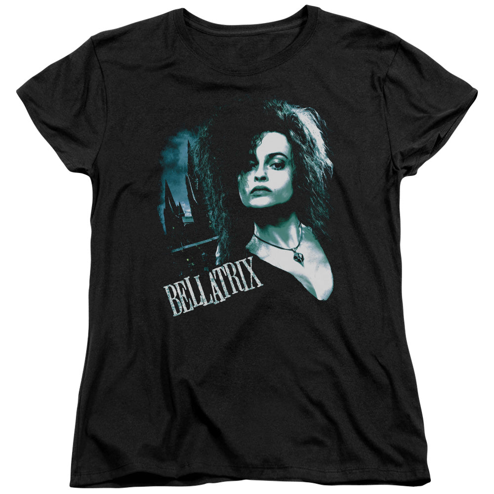 Harry Potter Bellatrix Closeup Womens T Shirt Black Officially Licensed
