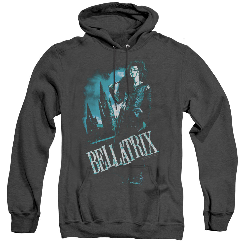 Harry Potter Bellatrix Full Body Heather Mens Hoodie Black Officially Licensed