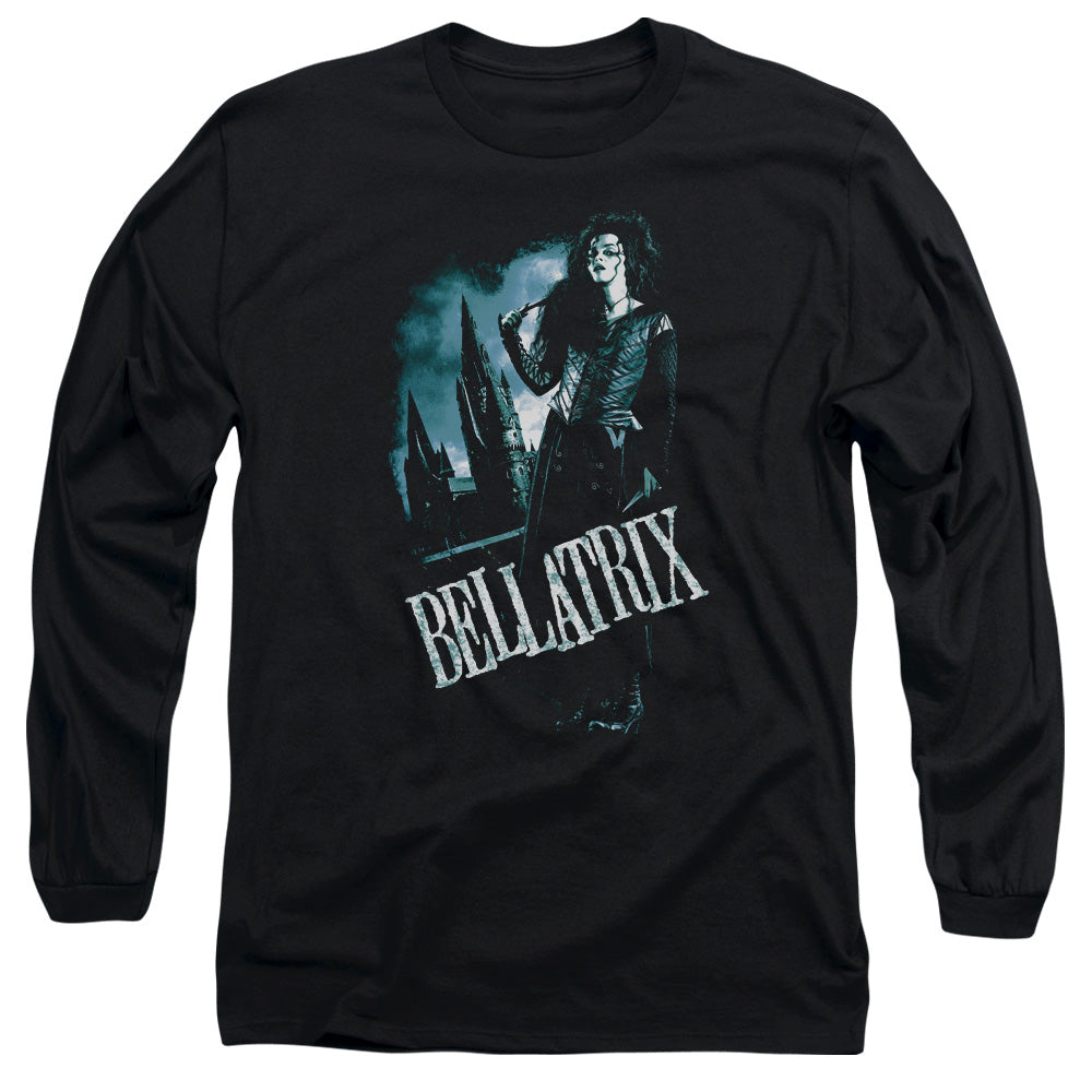 Harry Potter Bellatrix Full Body Mens Long Sleeve Shirt Black Officially Licensed Officially Licensed