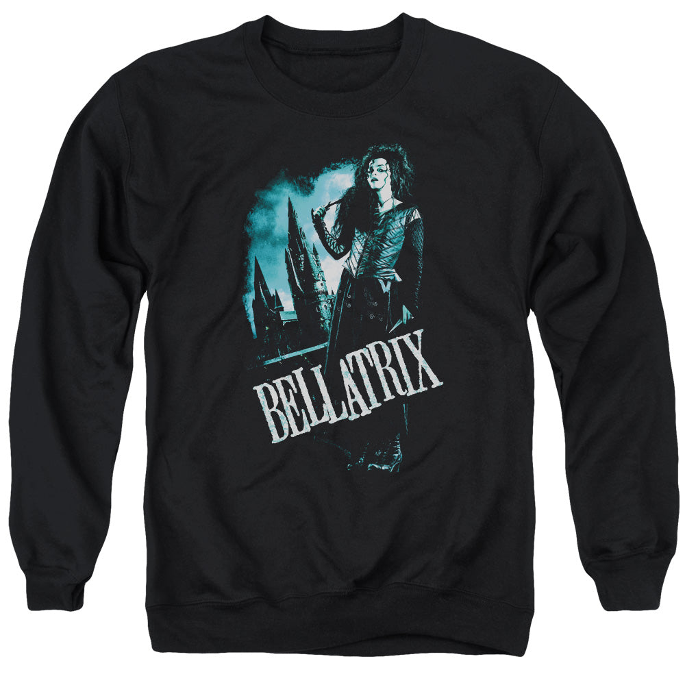 Harry Potter Bellatrix Full Body Mens Crewneck Sweatshirt Black Officially Licensed