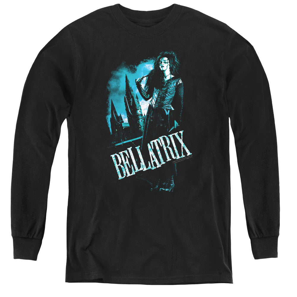 Harry Potter Bellatrix Full Body Long Sleeve Kids Youth T Shirt Black Officially Licensed