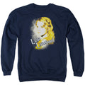 Harry Potter Luna Closeup Mens Crewneck Sweatshirt Navy Blue Officially Licensed