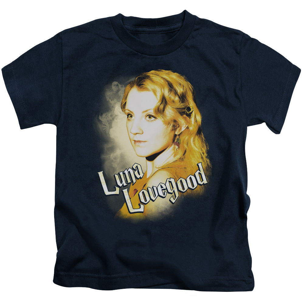 Harry Potter Luna Closeup Juvenile Kids Youth T Shirt Navy Blue Officially Licensed