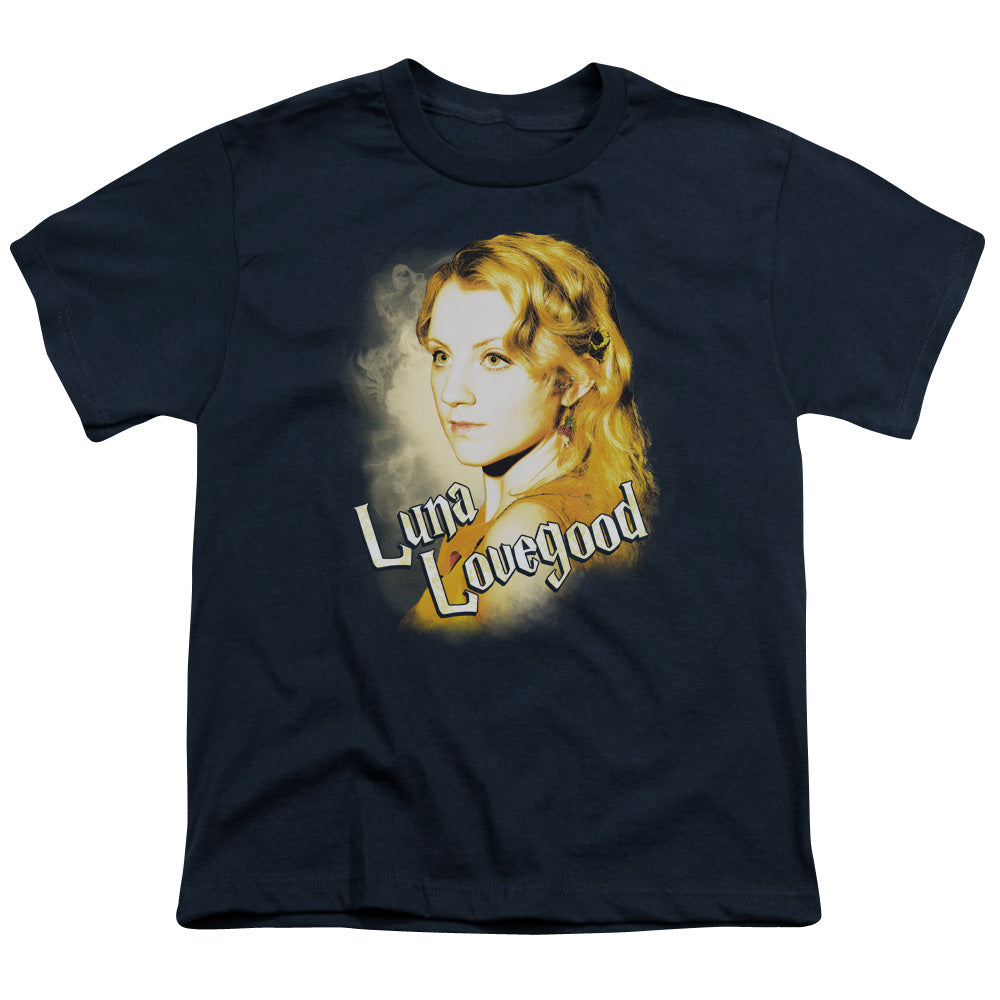 Harry Potter Luna Closeup Kids Youth T Shirt Navy Blue Officially Licensed