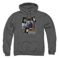 Harry Potter Trio Collage Mens Hoodie Charcoal Officially Licensed