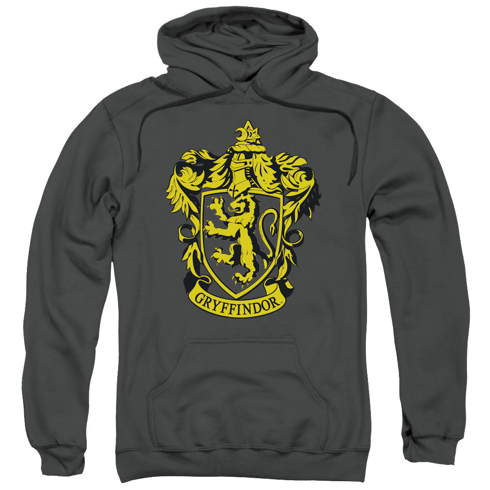 Harry Potter Gryffindor Crest Mens Hoodie Charcoal Officially Licensed