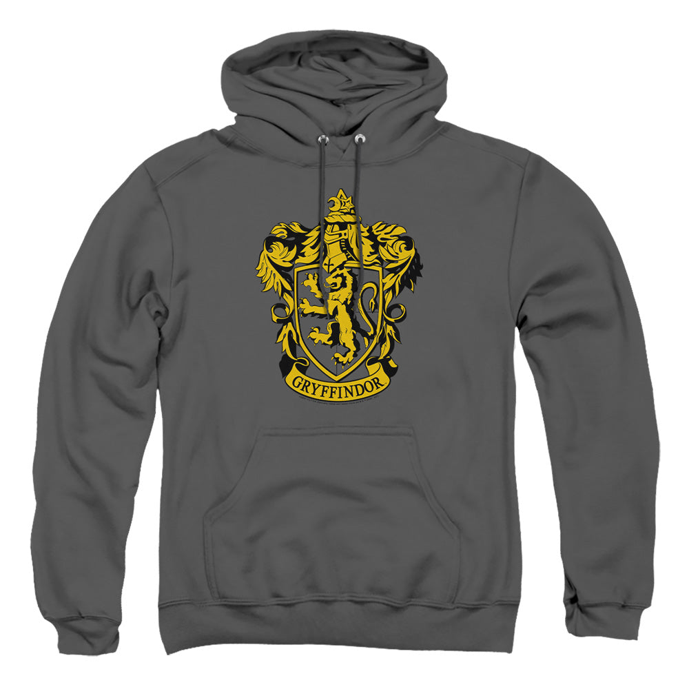 Harry Potter Gryffindor Crest Mens Hoodie Charcoal Officially Licensed