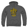 Harry Potter Gryffindor Crest Mens Hoodie Charcoal Officially Licensed