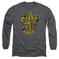 Harry Potter Gryffindor Crest Mens Long Sleeve Shirt Charcoal Officially Licensed Officially Licensed