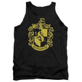 Harry Potter Hufflepuff Crest Mens Tank Top Shirt Black Officially Licensed