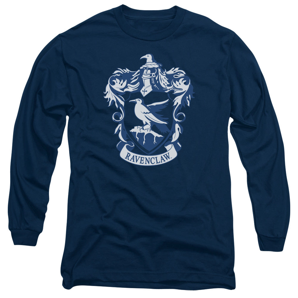 Harry Potter Ravenclaw Crest Mens Long Sleeve Shirt Navy Blue Officially Licensed