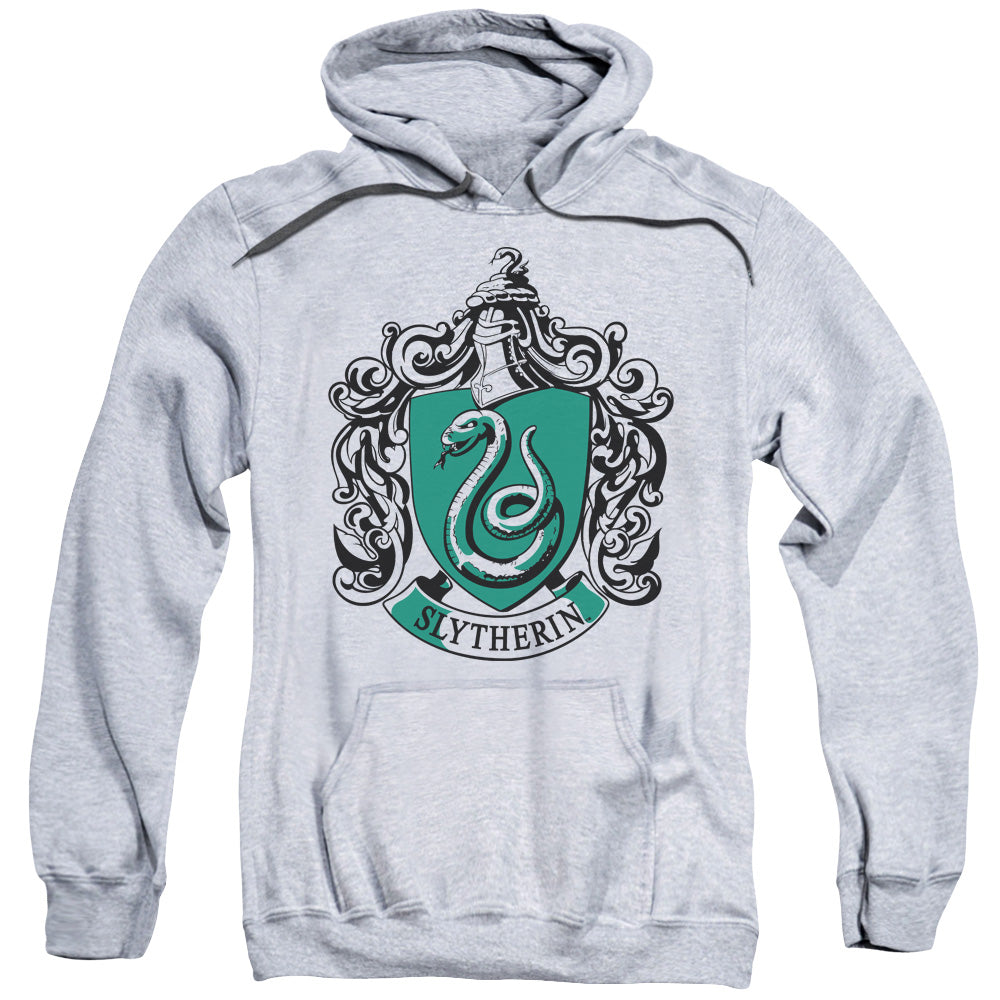 Harry Potter Slytherin Crest Mens Hoodie Athletic Heather Officially Licensed