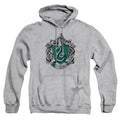 Harry Potter Slytherin Crest Mens Hoodie Athletic Heather Officially Licensed
