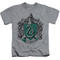 Harry Potter Slytherin Crest Juvenile Kids Youth T Shirt Athletic Heather Officially Licensed