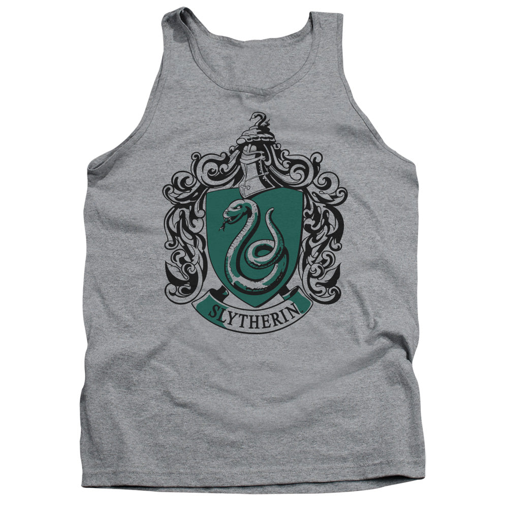Harry Potter Slytherin Crest Mens Tank Top Shirt Athletic Heather Officially Licensed