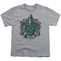 Harry Potter Slytherin Crest Kids Youth T Shirt Athletic Heather Officially Licensed