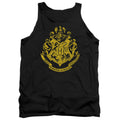 Harry Potter Hogwarts Crest Mens Tank Top Shirt Black Officially Licensed