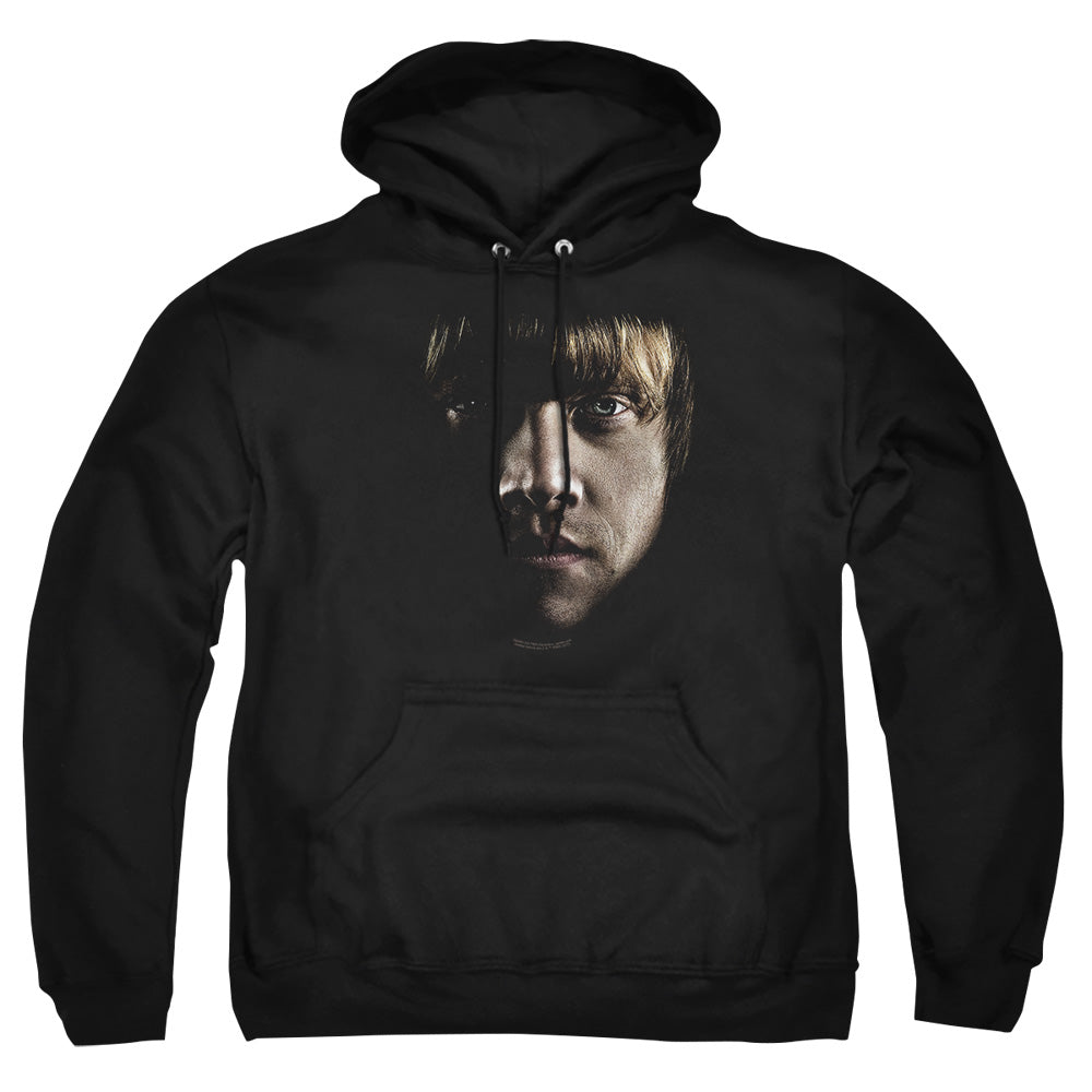 Harry Potter Ron Poster Head Mens Hoodie Black Officially Licensed
