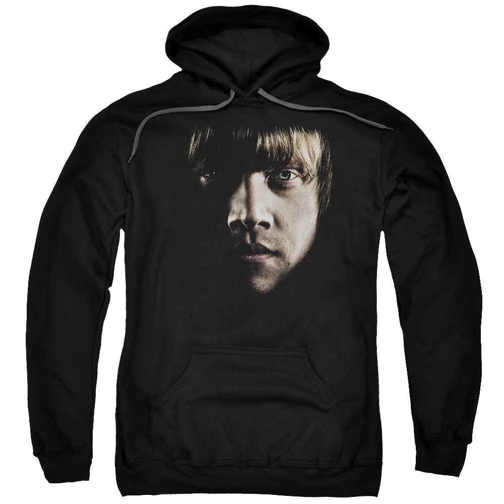 Harry Potter Ron Poster Head Mens Hoodie Black Officially Licensed