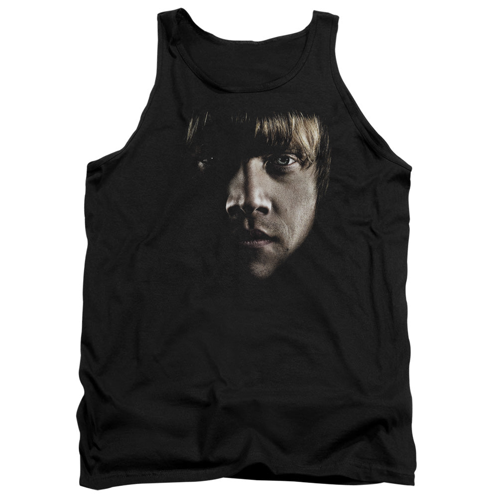 Harry Potter Ron Poster Head Mens Tank Top Shirt Black Officially Licensed