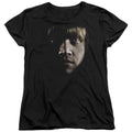 Harry Potter Ron Poster Head Womens T Shirt Black Officially Licensed
