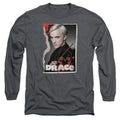 Harry Potter Draco Frame Mens Long Sleeve Shirt Charcoal Officially Licensed Officially Licensed
