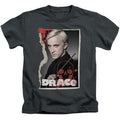 Harry Potter Draco Frame Juvenile Kids Youth T Shirt Charcoal Officially Licensed