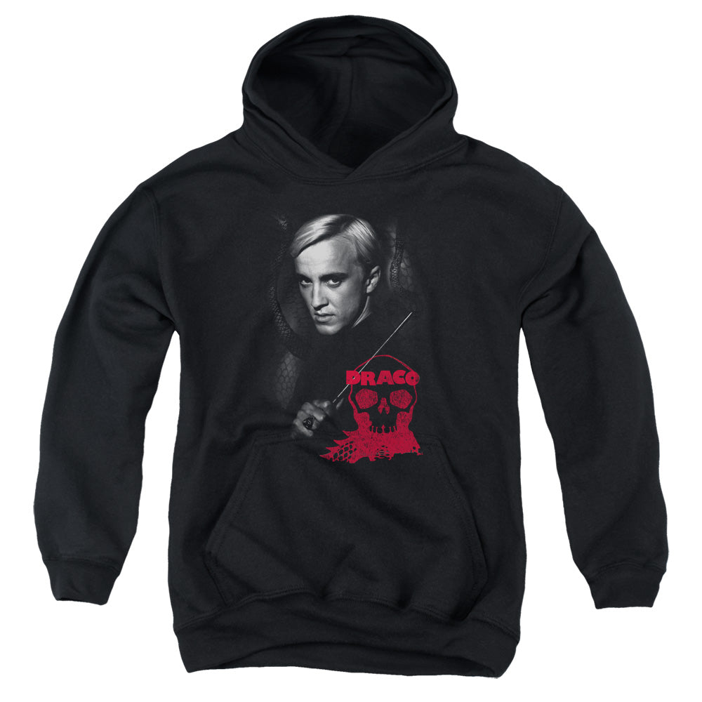 Harry Potter Draco Portrait Kids Youth Hoodie Black Officially Licensed