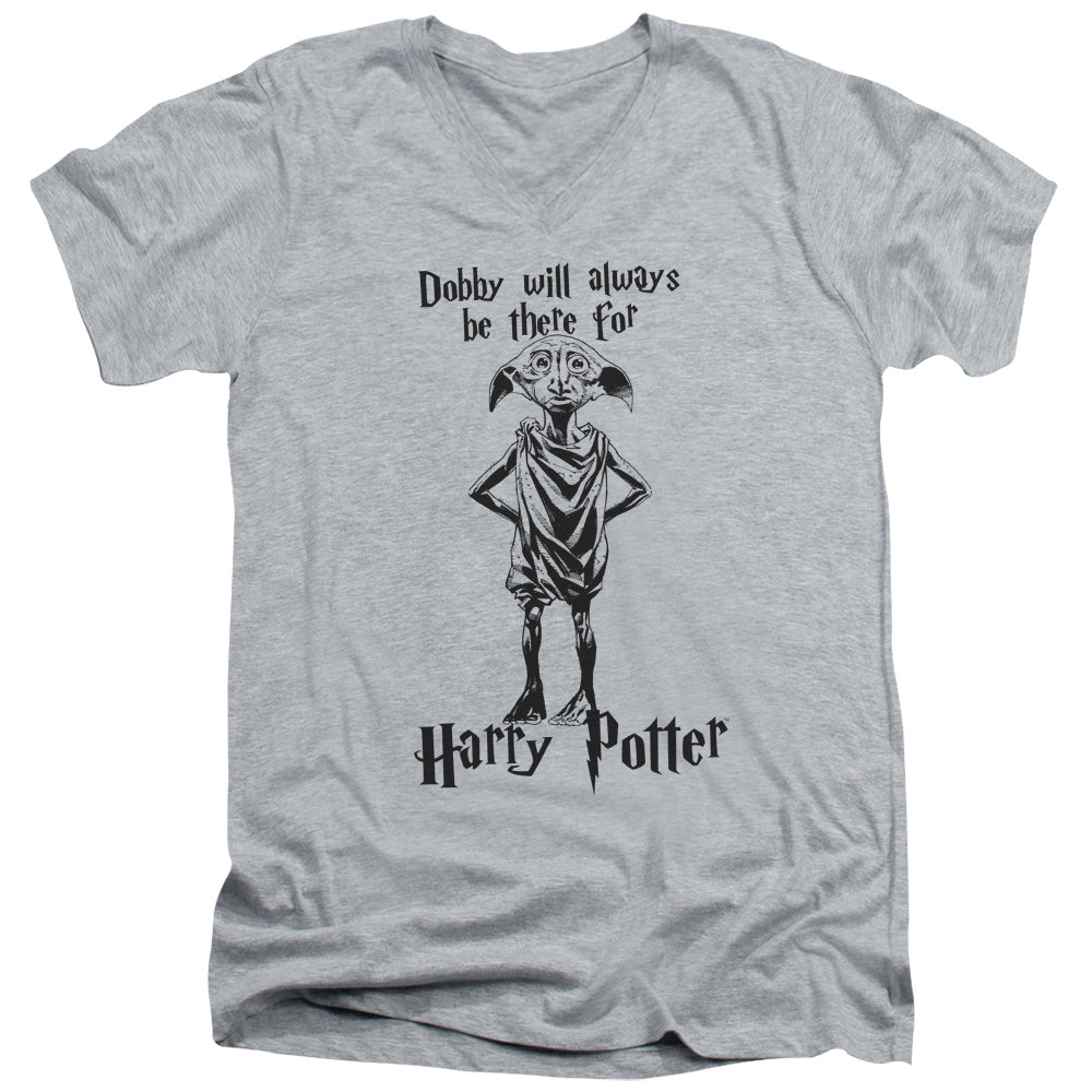 Harry Potter Always Be There Mens Slim Fit V-Neck T Shirt Athletic Heather Officially Licensed