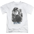 Harry Potter Harry in the Woods Juvenile Kids Youth T Shirt White Officially Licensed