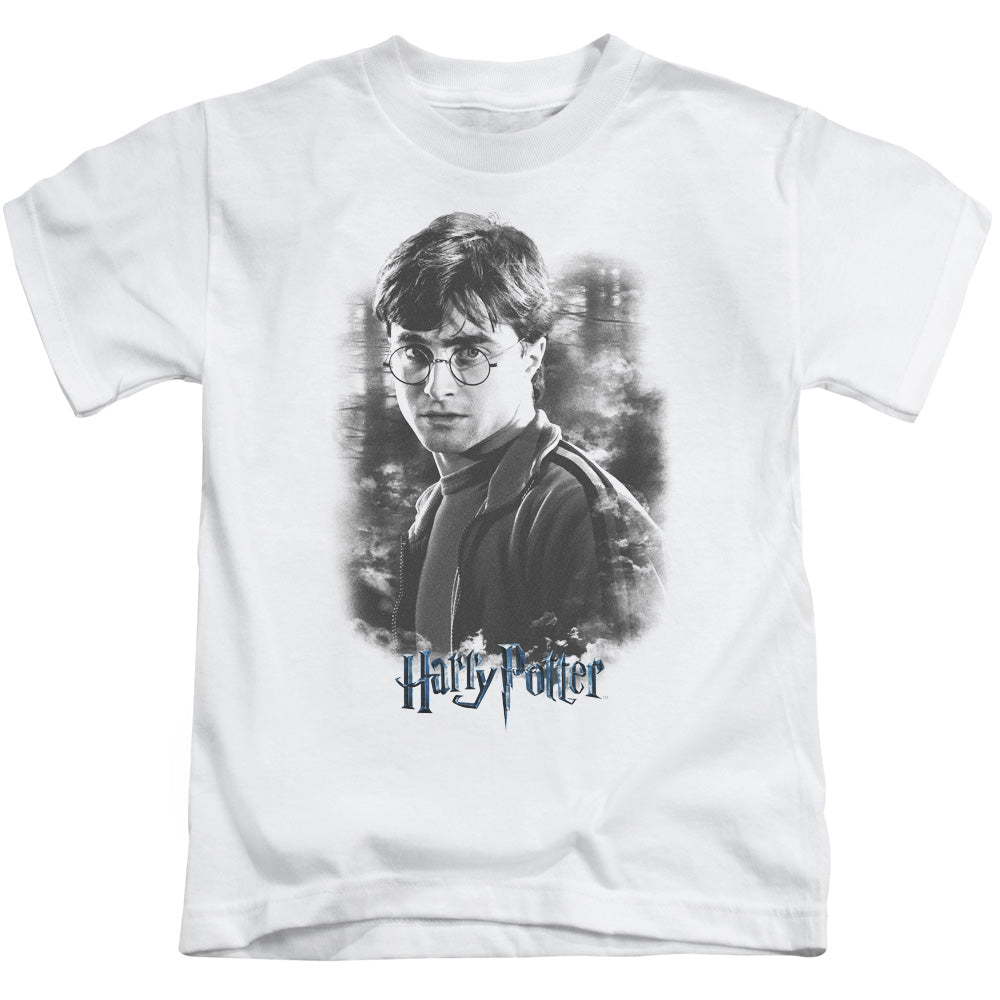 Harry Potter Harry in the Woods Juvenile Kids Youth T Shirt White Officially Licensed