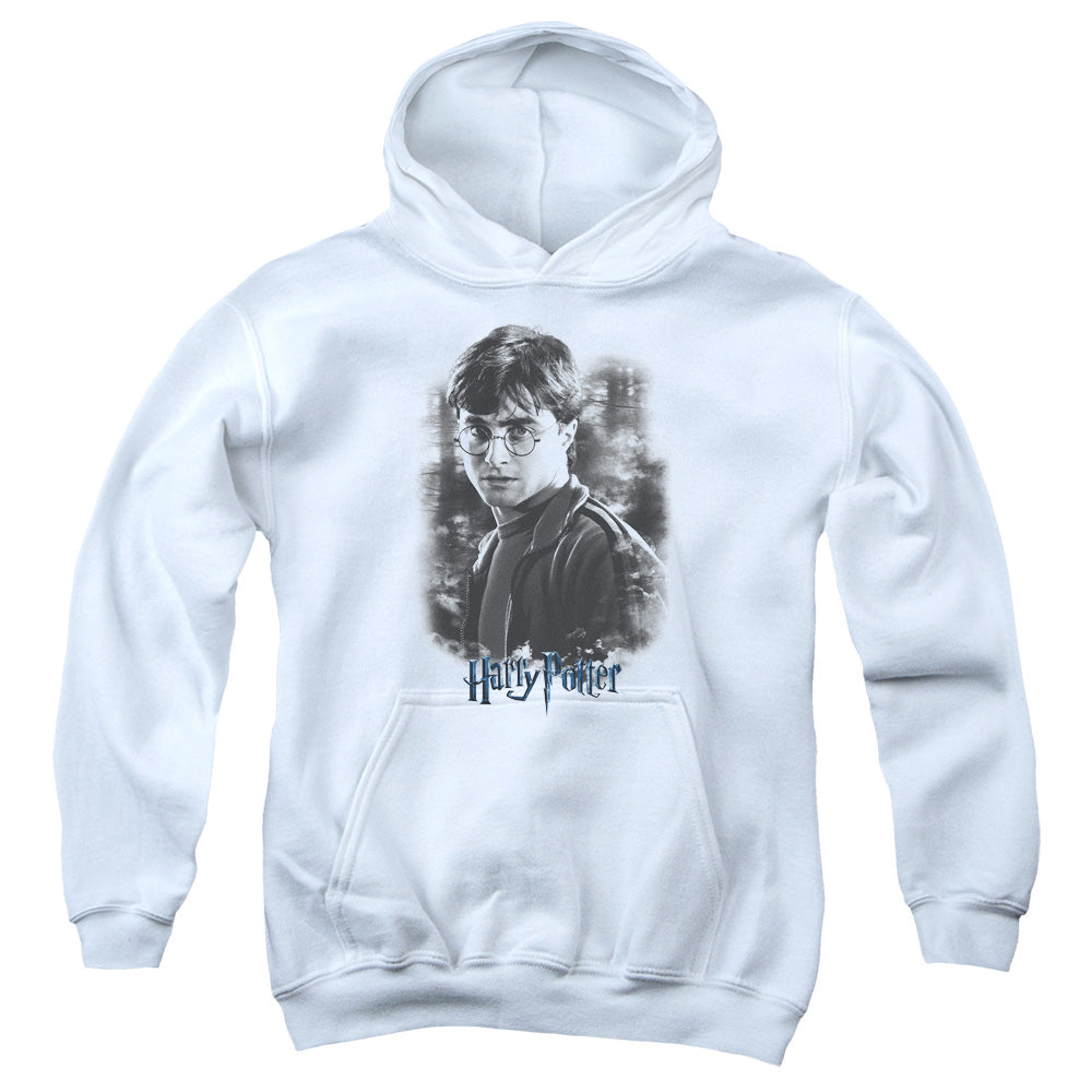 Harry Potter Harry in the Woods Kids Youth Hoodie White Officially Licensed